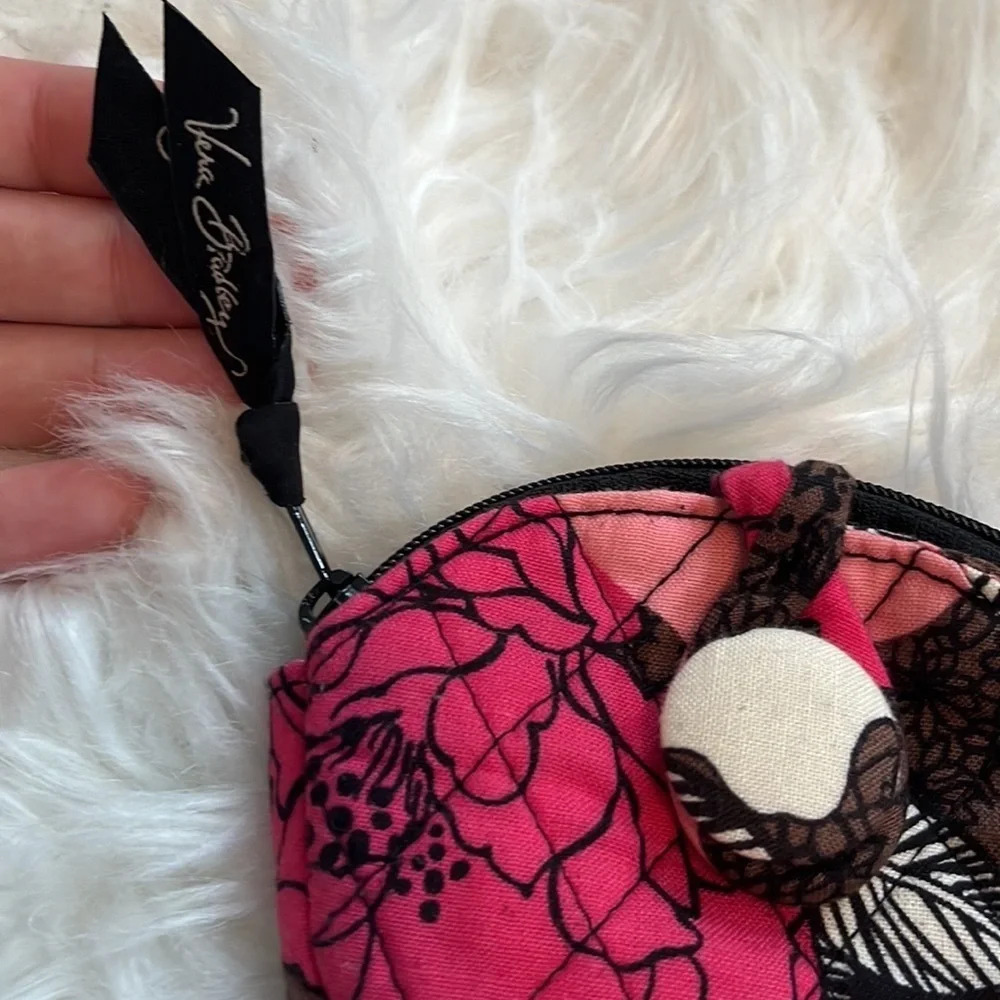 Vera Bradley Mocha Rouge Pattern Change Purse - Picture 4 of 8